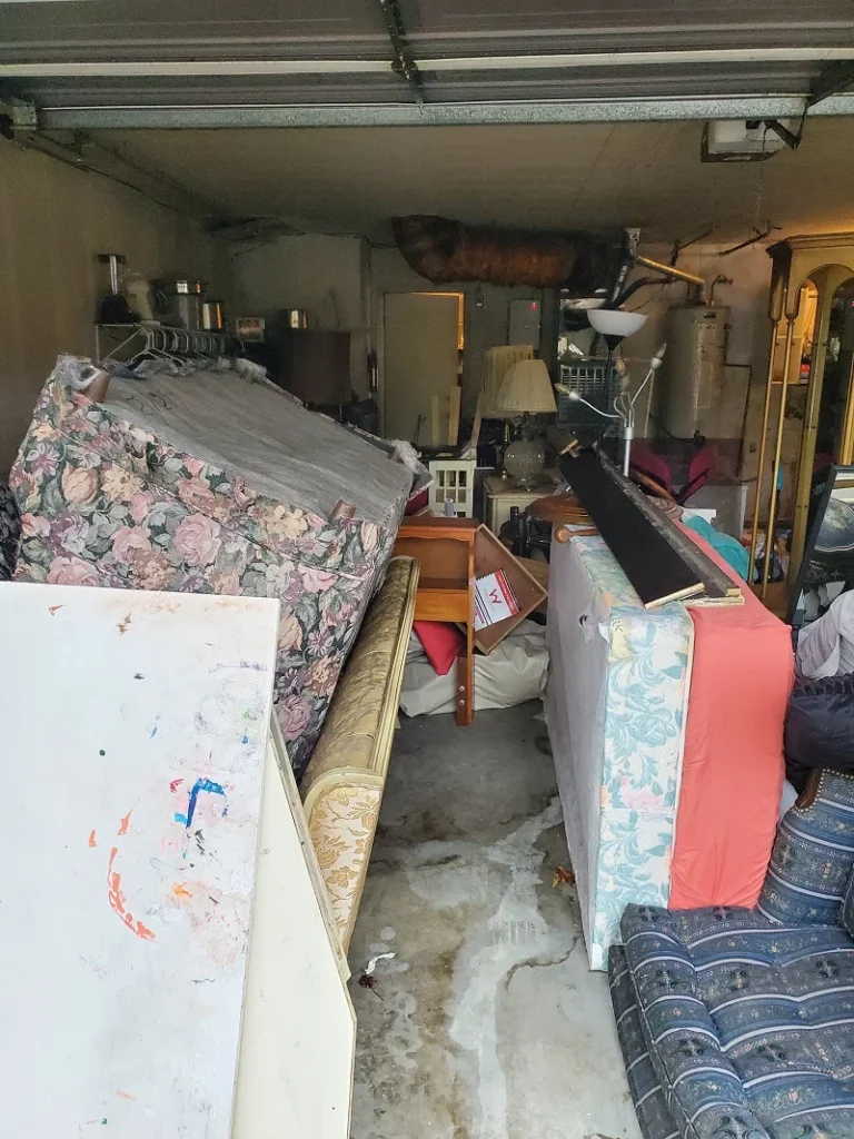 Garage filled with household items